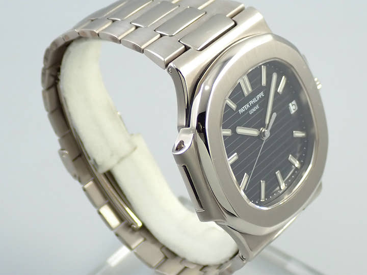 Patek Philippe Nautilus Ref. 3711/1G-001 White Gold Black Dial