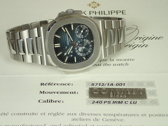 パテックフィリップ ノーチラス Ref.5712/1A ブラックブルー文字盤 中古 nautilus-27