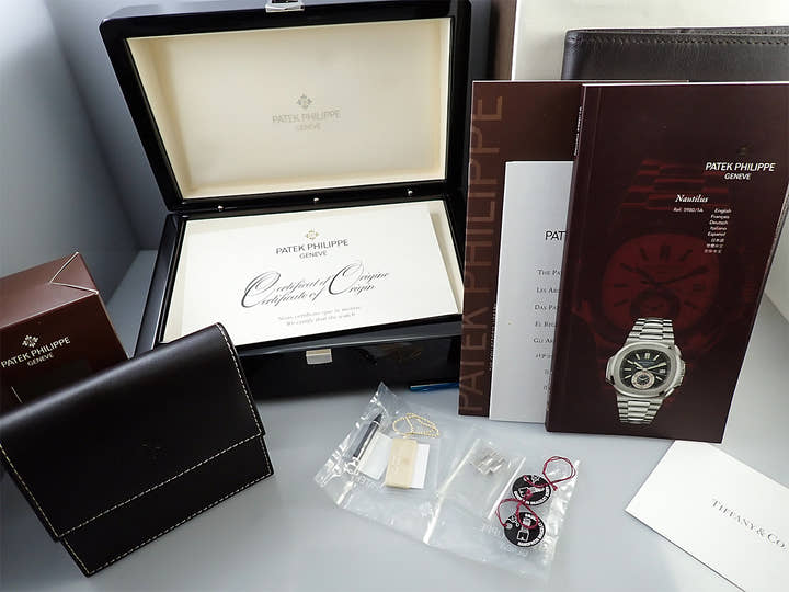 パテックフィリップ ノーチラス クロノグラフ TIFFANY＆CO. Ref.5980/1A-001 ステンレススチール ブルー文字盤