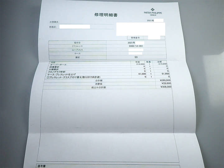 パテックフィリップ ノーチラス クロノグラフ TIFFANY＆CO. Ref.5980/1A-001 ステンレススチール ブルー文字盤