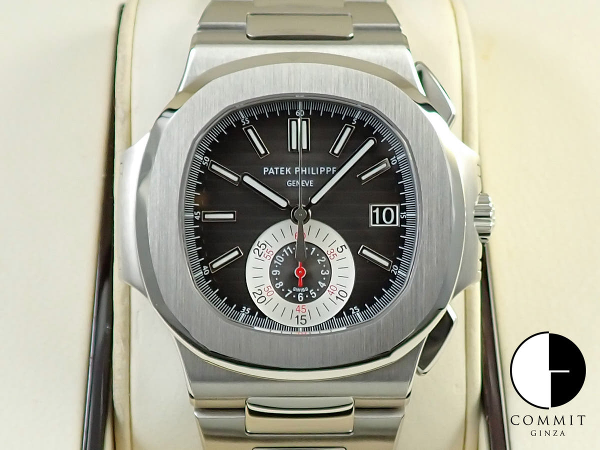 パテックフィリップ ノーチラス クロノグラフ Ref.5980/1A-014 ブラック文字盤 美品 SPR5V1JY