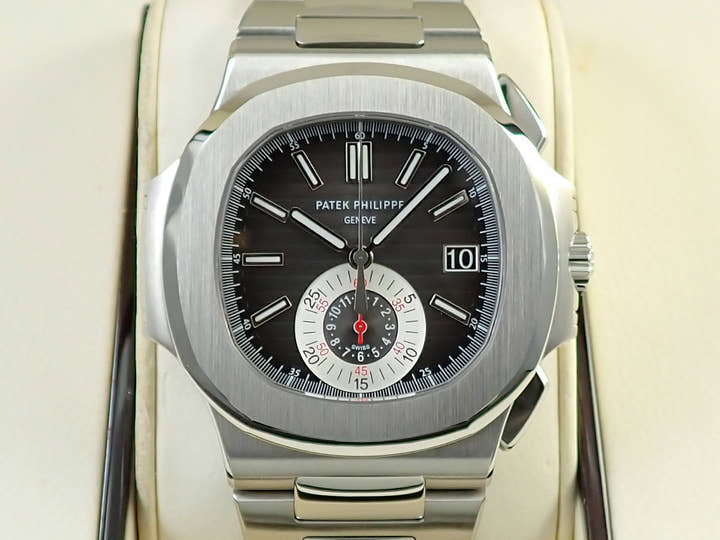 パテックフィリップ ノーチラス クロノグラフ Ref.5980/1A-014 ステンレススチール ブラック文字盤