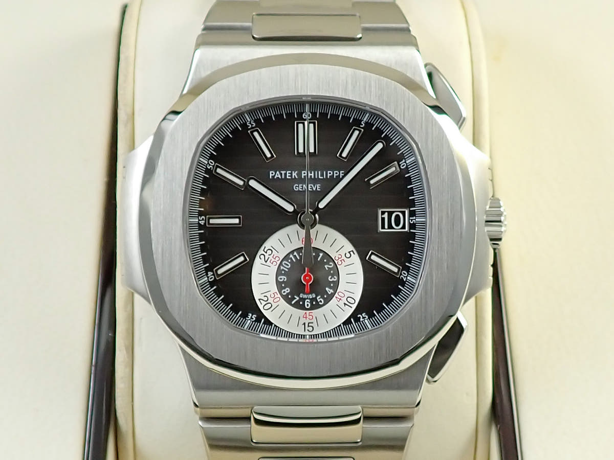 パテックフィリップ ノーチラス クロノグラフ Ref.5980/1A-014 ブラック文字盤 美品 SPR5V1JY