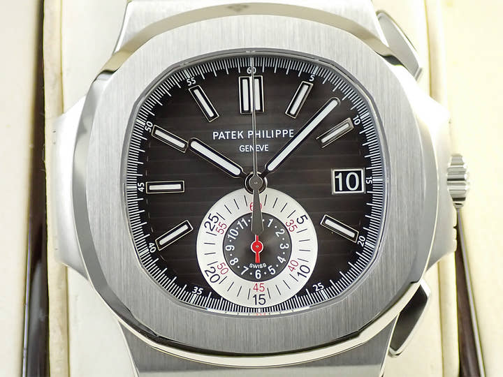 パテックフィリップ ノーチラス クロノグラフ Ref.5980/1A-014 ステンレススチール ブラック文字盤