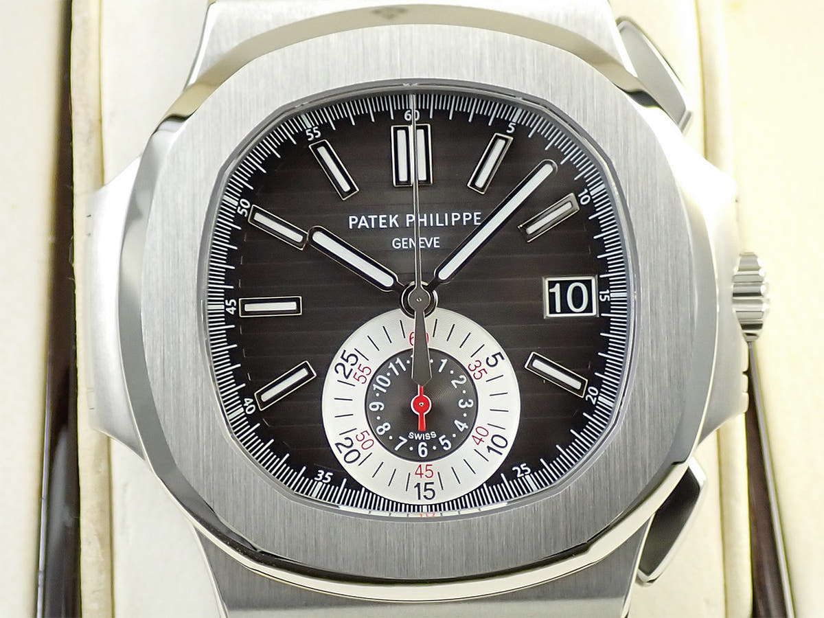 パテックフィリップ ノーチラス クロノグラフ Ref.5980/1A-014 ブラック文字盤 美品 SPR5V1JY