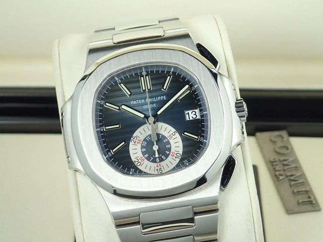 パテックフィリップ ノーチラス Ref.5980/1A ブラックブルー文字盤 中古 nautilus-28