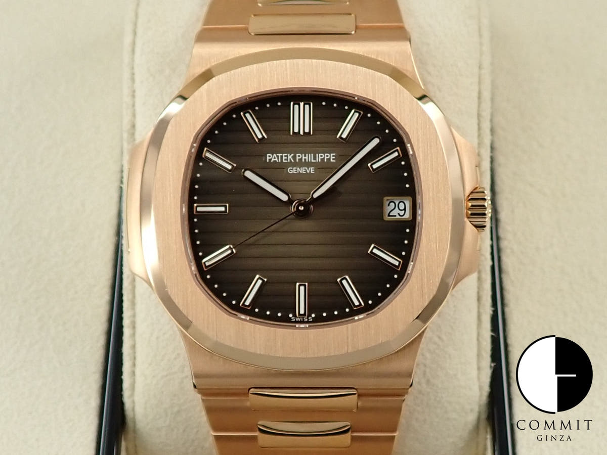 パテックフィリップ ノーチラス Ref.5711/1R-001 ローズゴールド ブラウン・ブラック・グラデーション文字盤