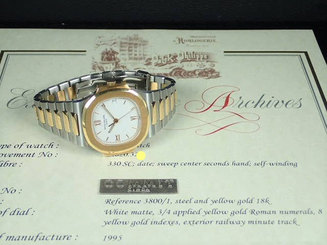 パテックフィリップ ノーチラス Ref.3800/1JA ホワイトマット文字盤 中古 nautilus-30