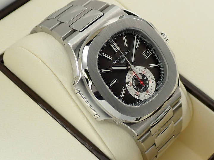 パテックフィリップ ノーチラス クロノグラフ Ref.5980/1A-014 ステンレススチール ブラック文字盤
