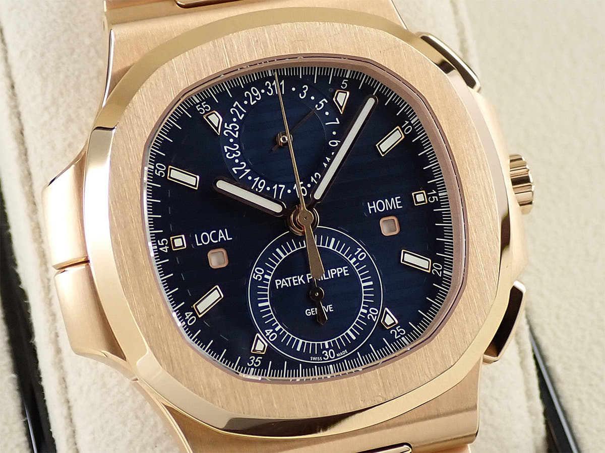 パテックフィリップ ノーチラス トラベルタイム クロノグラフ Ref.5990/1R-001 ブルーソレイユ文字盤 中古 X9U1XMFU