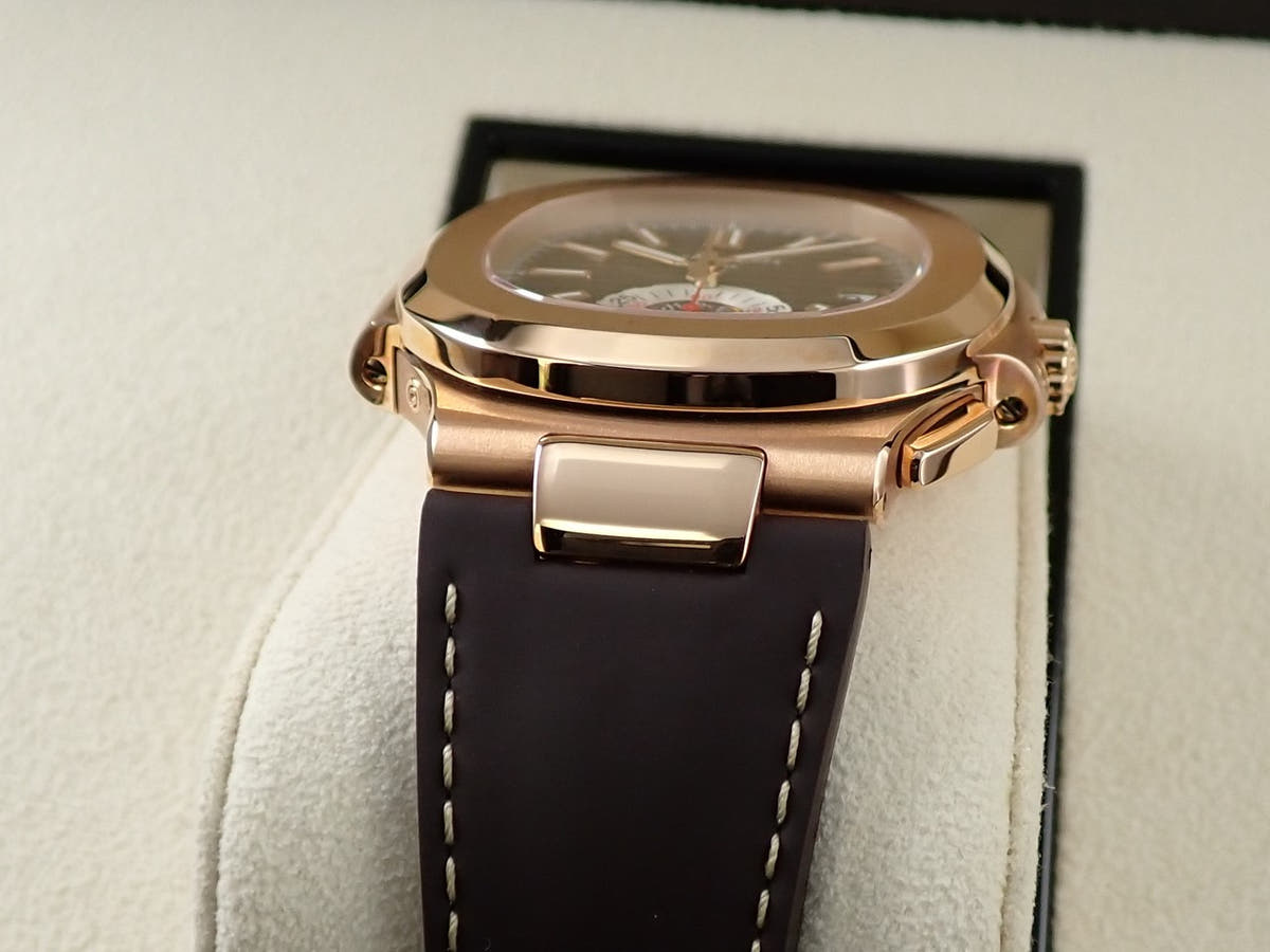 パテックフィリップ ノーチラス Ref.5980R-001 ブラウン文字盤 極美品 8H023317