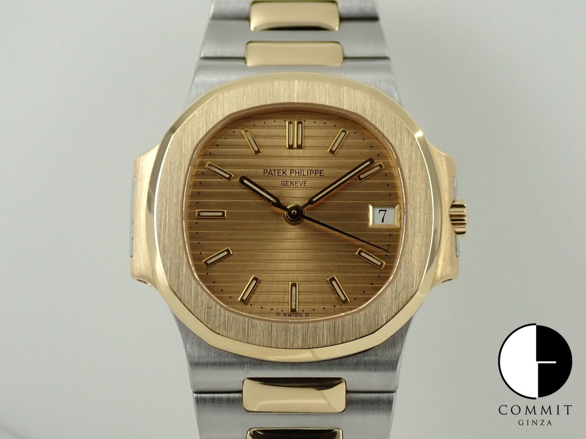 Patek Philippe Nautilus Ref. 3800/1JA Stainless Steel/Yellow Gold Champagne Dial