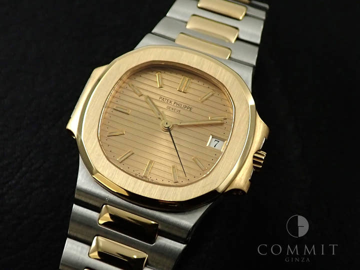 Patek Philippe Nautilus Ref. 3800/1JA Stainless Steel/Yellow Gold Champagne Dial