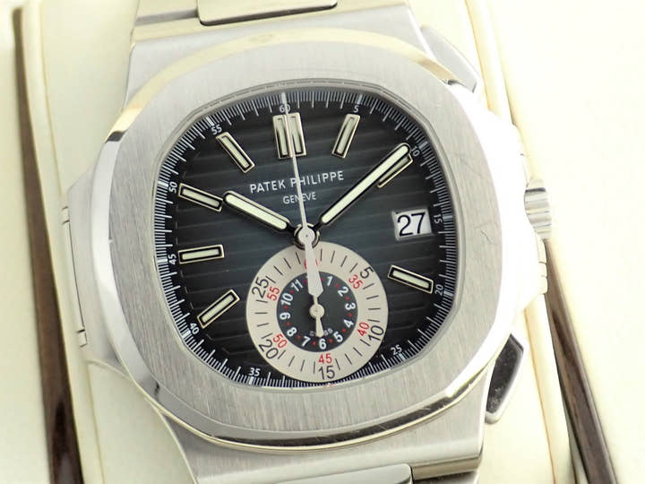 パテックフィリップ ノーチラス Ref.5980/1A-001 ブラックブルー文字盤 中古 nautilus-76