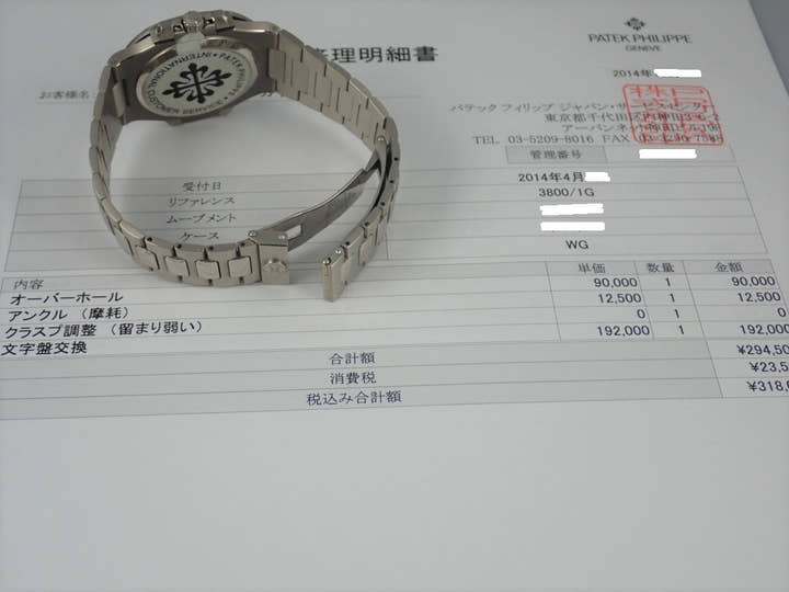 パテックフィリップ ノーチラス Ref.3800/1 ブルー文字盤 中古 nautilus-78