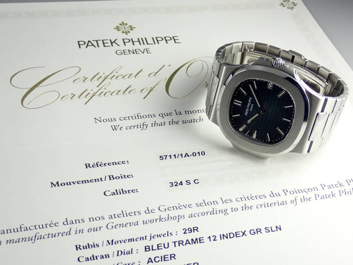 パテックフィリップ ノーチラス Ref.5711/1A-010 ブラックブルー文字盤 美品 nautilus-84