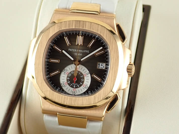 パテックフィリップ ノーチラス Ref.5980R-001 ブラックブラウン文字盤 中古 nautilus-99