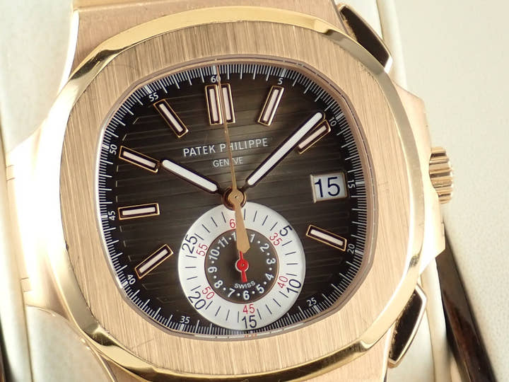 パテックフィリップ ノーチラス Ref.5980R-001 ブラックブラウン文字盤 中古 nautilus-99