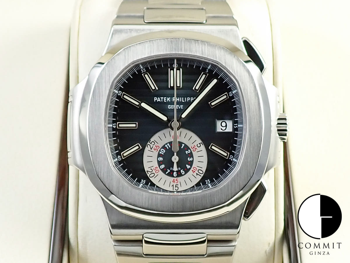 パテックフィリップ ノーチラス クロノグラフ Ref.5980/1A-001 ステンレススチール ブルー文字盤
