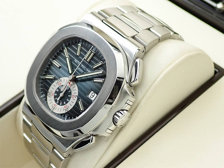 パテックフィリップ ノーチラス クロノグラフ Ref.5980/1A-001 ステンレススチール ブルー文字盤