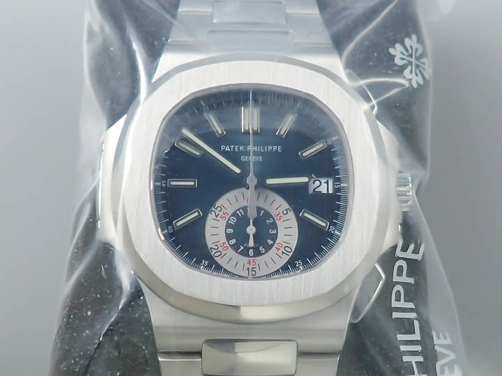 パテックフィリップ ノーチラス クロノグラフ TIFFANY＆CO. Ref.5980/1A-001 ステンレススチール ブルー文字盤