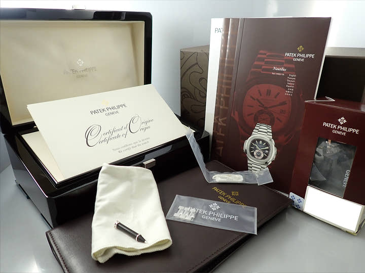 パテックフィリップ ノーチラス クロノグラフ Ref.5980/1A-001 ステンレススチール ブルー文字盤