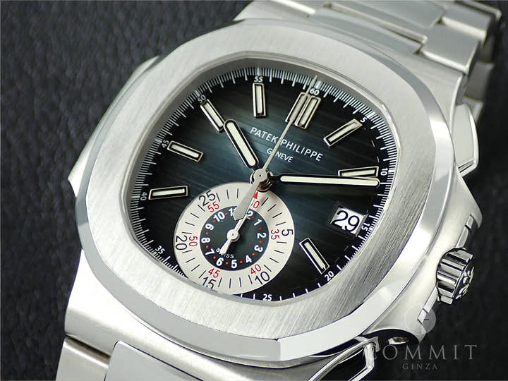 パテックフィリップ ノーチラス クロノグラフ Ref.5980/1A-001 ステンレススチール ブルー文字盤