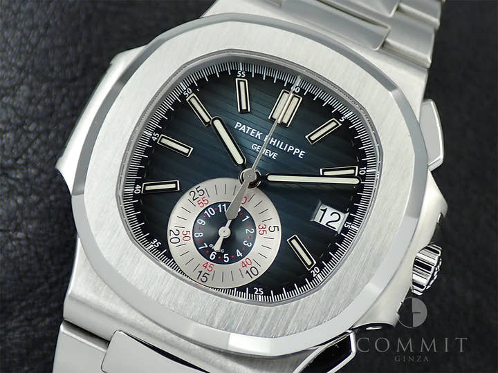 パテックフィリップ ノーチラス クロノグラフ Ref.5980/1A-001 ステンレススチール ブルー文字盤