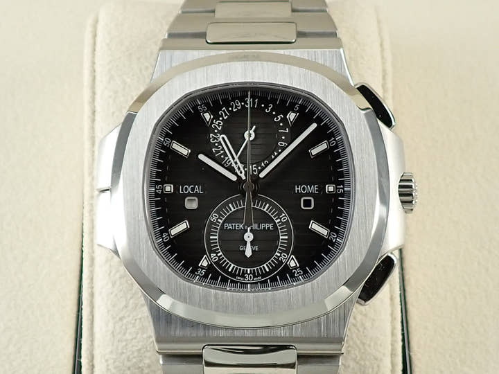 パテックフィリップ ノーチラス トラベルタイム クロノグラフ Ref.5990/1A-001 ステンレススチール ブラックグラデーション文字盤