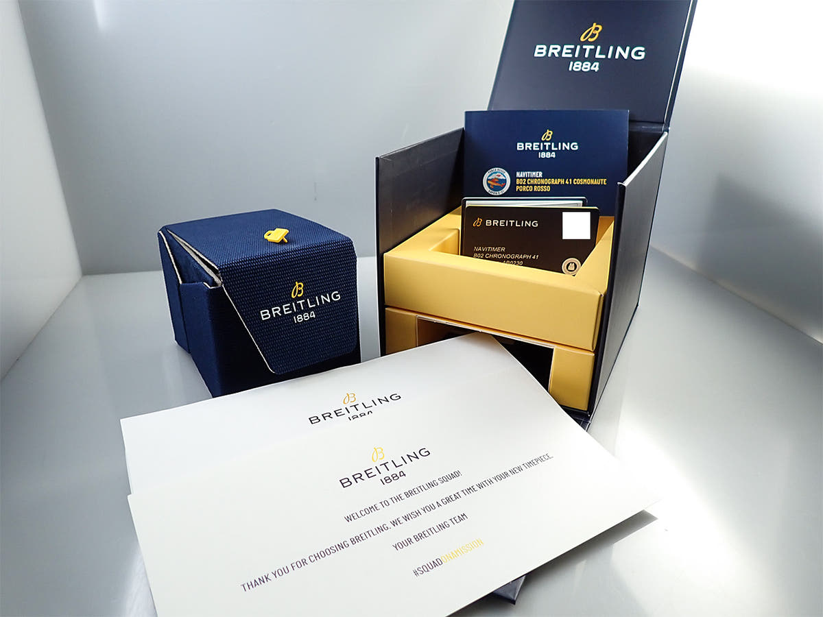 Breitling Navitimer B02 Chronograph 41 Cosmonaut Porco Rosso &lt;Warranty, Box, etc.&gt;