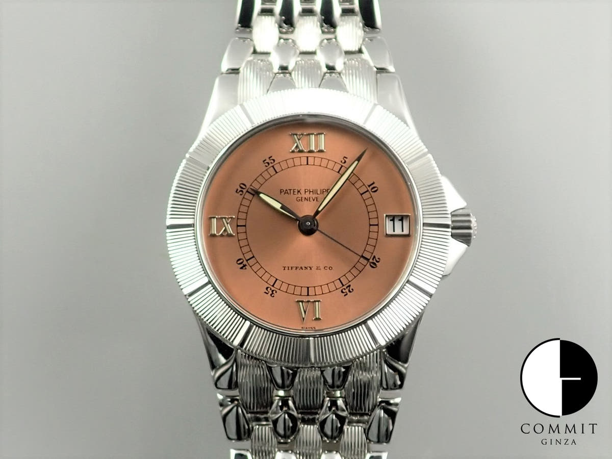 Patek Philippe Neptune Tiffany &amp; Co. Ref. 5080/1A Stainless Steel Salmon Dial
