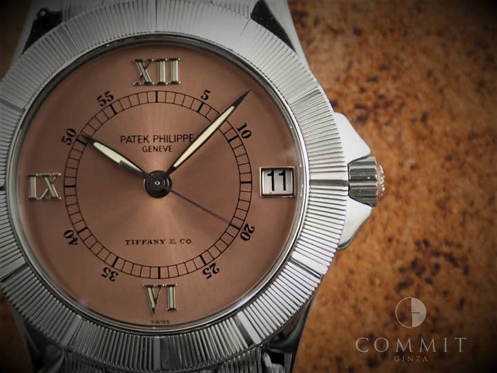 Patek Philippe Neptune Tiffany &amp; Co. Ref. 5080/1A Stainless Steel Salmon Dial