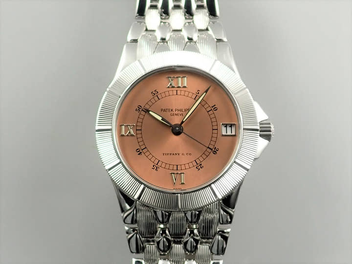 Patek Philippe Neptune Tiffany &amp; Co. Ref. 5080/1A Stainless Steel Salmon Dial