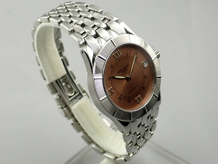 Patek Philippe Neptune Tiffany &amp; Co. Ref. 5080/1A Stainless Steel Salmon Dial