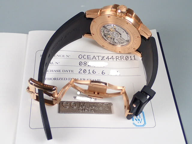 Harry Winston Ocean Ref.OCEATZ44RR011 Galvanic Black Dial Used ocean-4