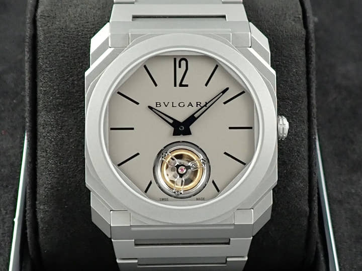ブルガリ オクト フィニッシモ トゥールビヨン Ref.103016 グレー文字盤 極美品 3RM74KVF
