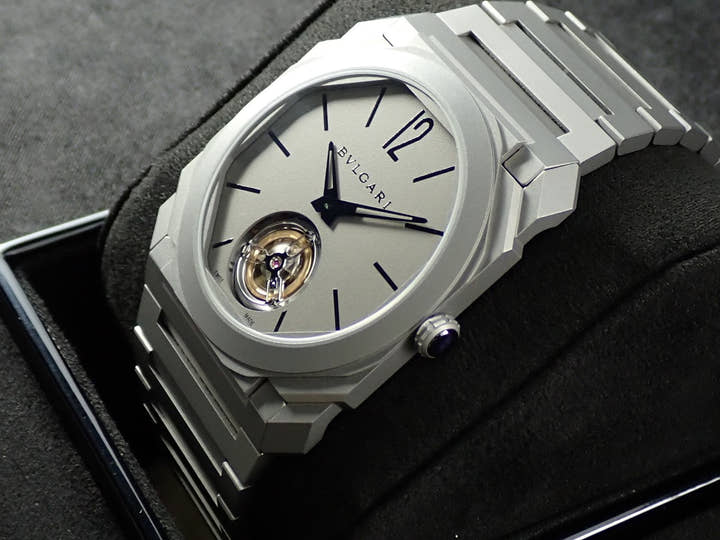ブルガリ オクト フィニッシモ トゥールビヨン Ref.103016 グレー文字盤 極美品 3RM74KVF
