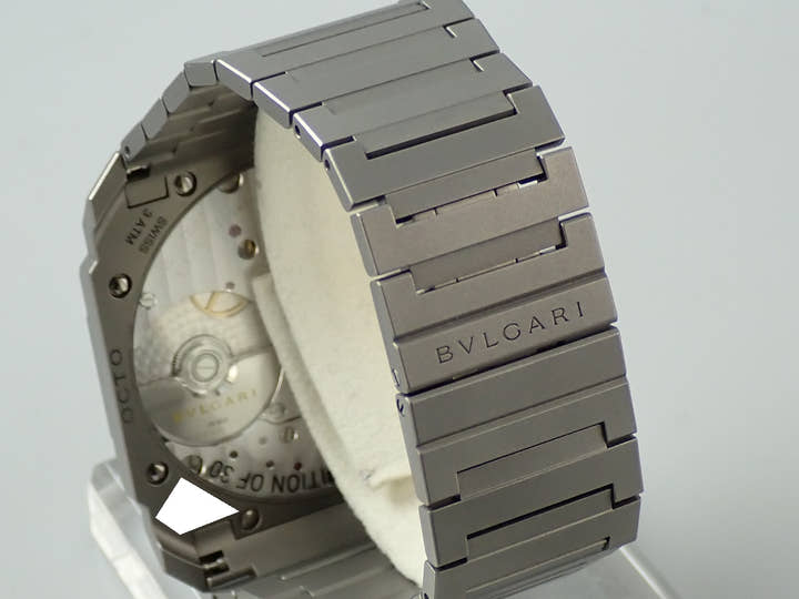 ブルガリ オクト フィニッシモ ローマ エディション Ref.103766 ミッドナイトブルー文字盤 極美品 A7431609