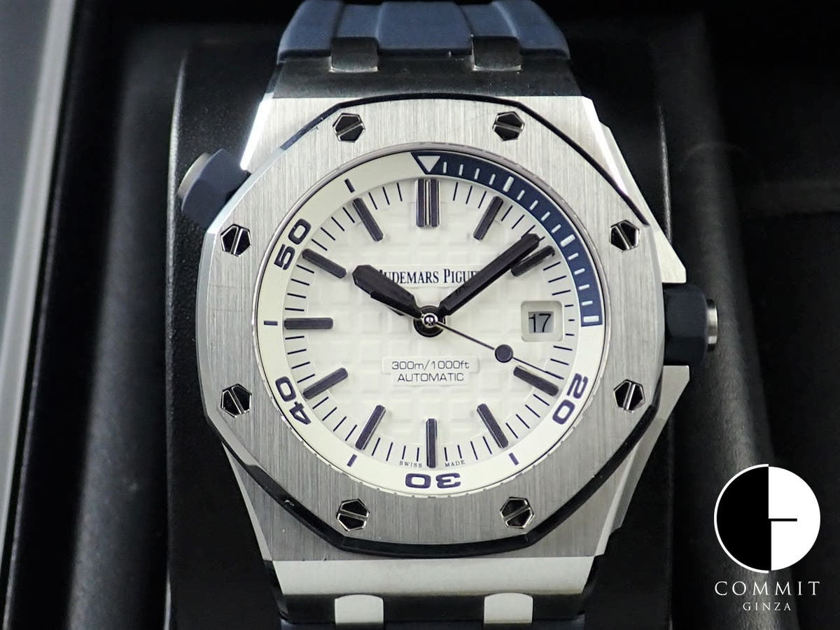 Audemars Piguet Royal Oak Offshore Diver Ref. 15710ST.OO.A010CA.01 Stainless Steel White Dial