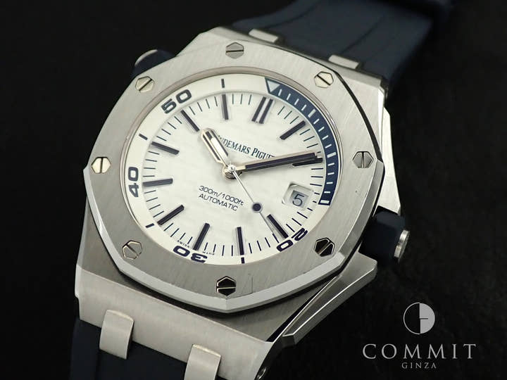 オーデマピゲ ロイヤルオーク オフショア ダイバー Ref.15710ST.OO.A010CA.01 ステンレススチール ホワイト文字盤