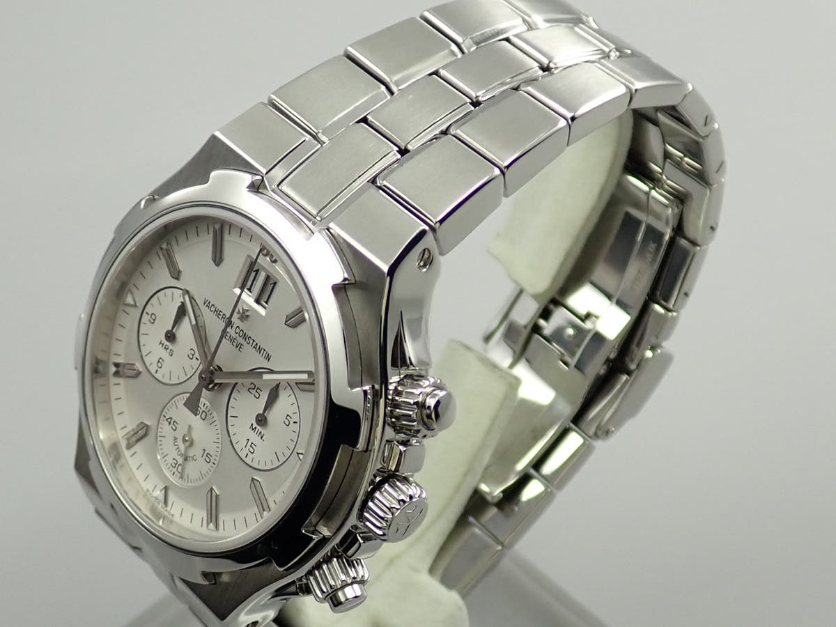 ヴァシュロンコンスタンタン オーヴァーシーズ クロノグラフ Ref.49140/423A-8790 シルバー文字盤 美品 074XLHRA