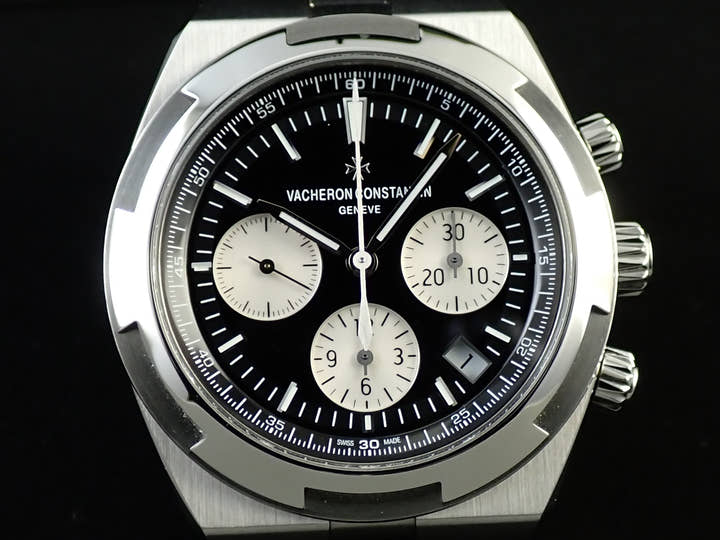 ヴァシュロンコンスタンタン オーヴァーシーズ クロノグラフ Ref.5500V/110A-B481 ブラック文字盤 美品 5M0RPMYP
