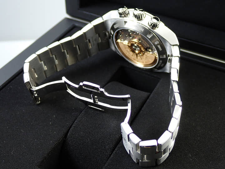 ヴァシュロンコンスタンタン オーヴァーシーズ クロノグラフ Ref.5500V/110A-B481 ブラック文字盤 美品 5M0RPMYP