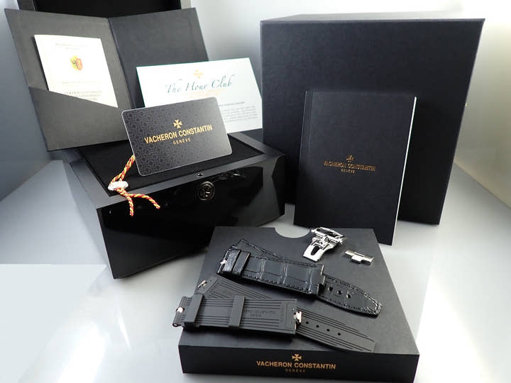 ヴァシュロンコンスタンタン オーヴァーシーズ クロノグラフ Ref.5500V/110A-B481 ブラック文字盤 美品 5M0RPMYP