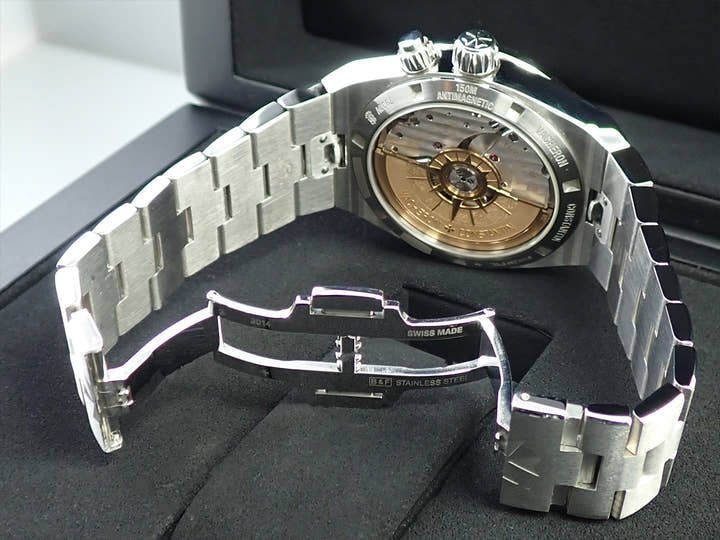ヴァシュロンコンスタンタン オーヴァーシーズ デュアルタイム Ref.7900V/110A-B546 ブラック文字盤 美品 YLCS40KL