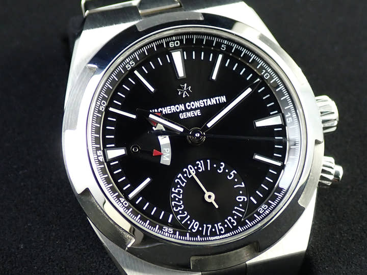 ヴァシュロンコンスタンタン オーヴァーシーズ デュアルタイム Ref.7900V/110A-B546 ブラック文字盤 美品 YLCS40KL