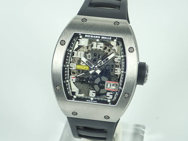 リシャールミル オーバーサイズデイト Ref.RM029 ブラック/シルバー文字盤 中古 oversizedate-2