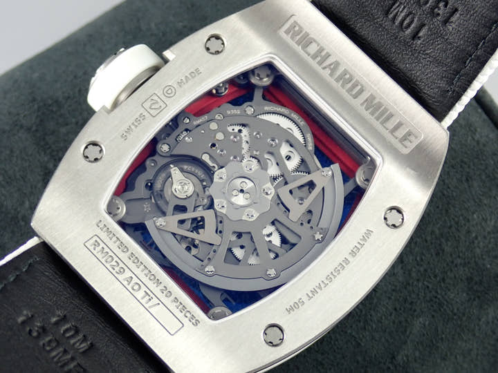 リシャールミル オーバーサイズデイト Ref.RM029 ホワイト/レッド文字盤 中古 oversizedate-3