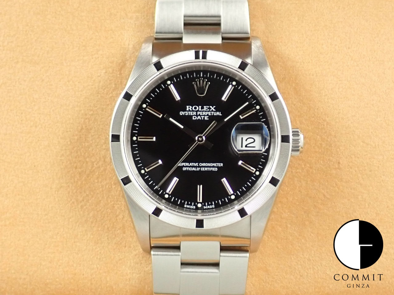 Rolex Oyster Perpetual Date Engine Turned Bezel &lt;Warranty, Box, etc.&gt;