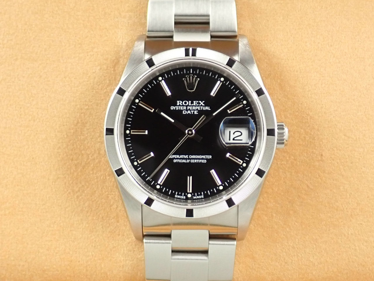 Rolex Oyster Perpetual Date Engine Turned Bezel &lt;Warranty, Box, etc.&gt;